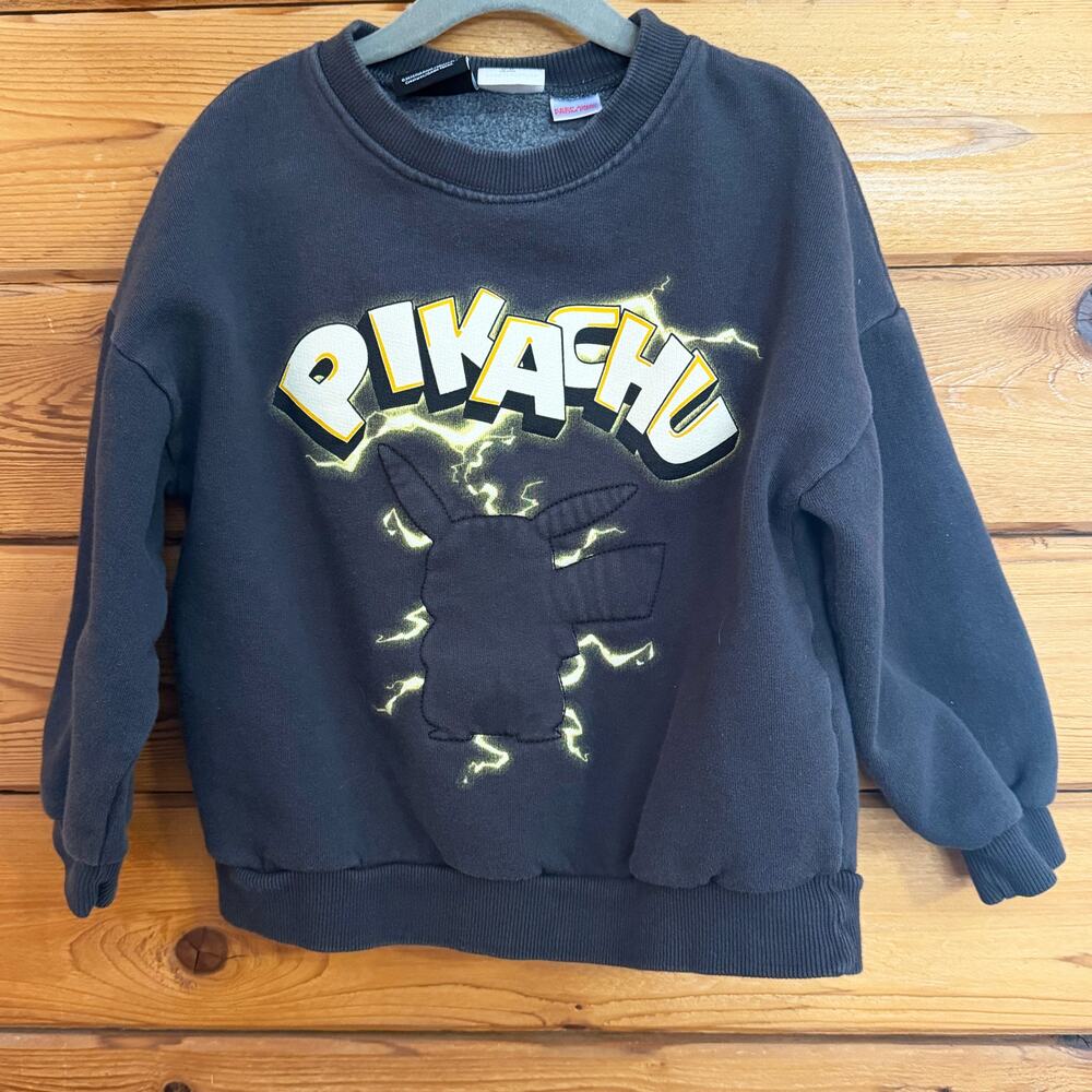 Zara Kids Pokémon Pikachu sweatshirt 5-6 years